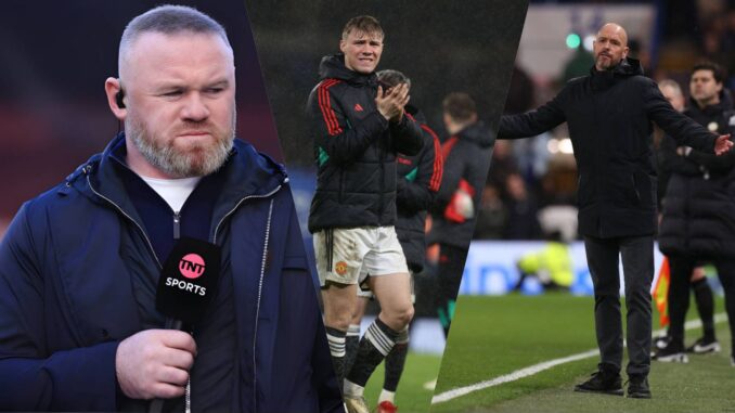 Wayne Rooney Sends Rasmus Holjund Message To Erik ten Hag Following Chelsea Loss